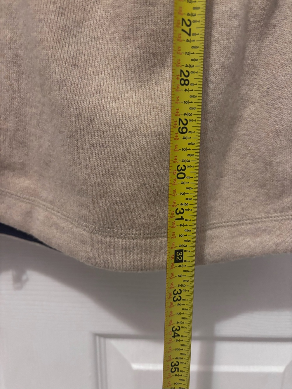 Patagonia Beige Hooded Zip Jacket with Blue Accents - Picture 9 of 11